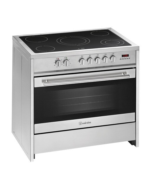 Imagem 0 de Fogão Elétrico com Placa de Vitrocerâmica Meireles E 912 X Forno Multifunções de 121 Litros e 5 Zonas - Inox