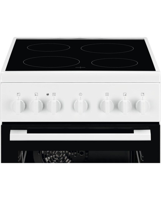 Cocina compacta Electrolux  placa vitrocerámica con 4  zonas y horno eléctrico - Blanco / Inox-3