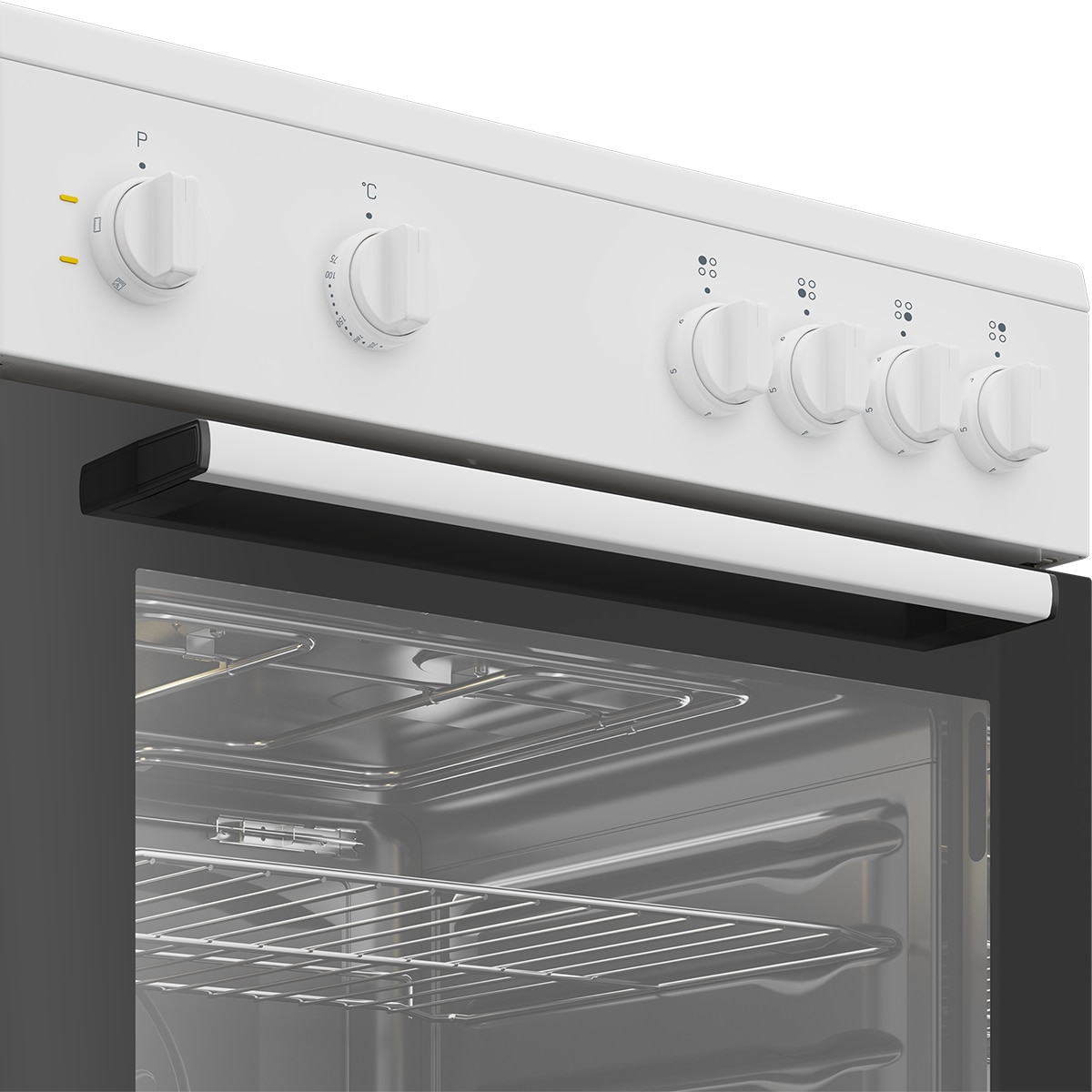 Cocina compacta Beko placa vitrocerámica y horno eléctrico -  FBS67000WD Blanco-6