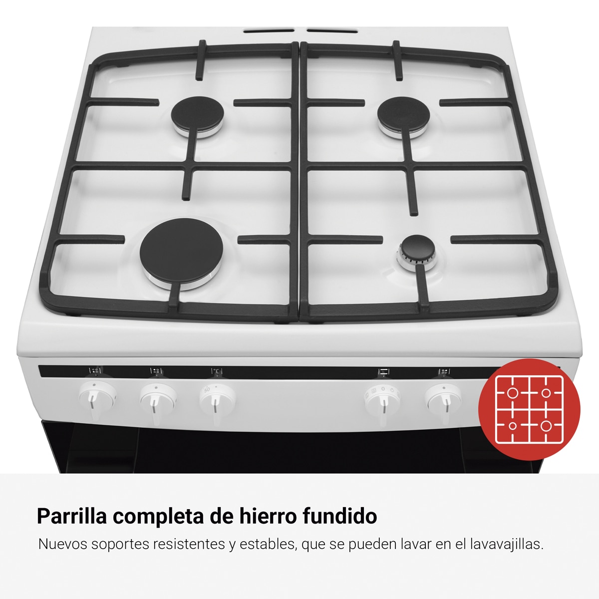 Cocina compacta Fagor con 4 quemadores y horno eléctrico Classic - 3CLG-600BB 9
