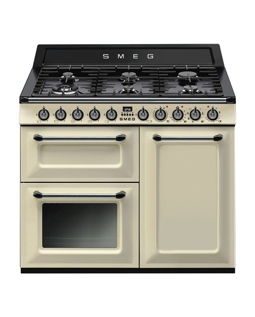 Imagen 0 de Cocina compacta  Smeg 100,3 cm, placa de gas 6 quemadores y 3 cavidades de horno - TR103P