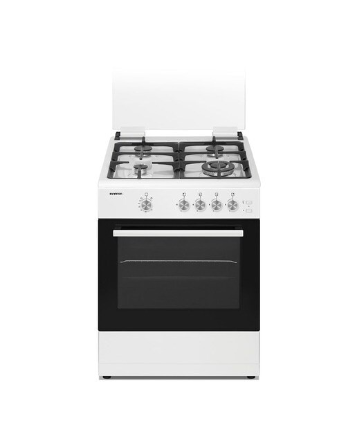 Imagen 1 de Cocina compacta Infiniton 60 cm, placa de gas 4 quemadores y horno - CC60BLE Blanco