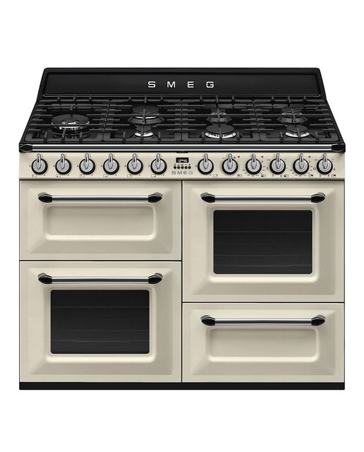 Imagen 0 de Cocina compacta Smeg placa de gas 7 quemadores, 3 cavidades de horno y 1 cajón - TR4110P1
