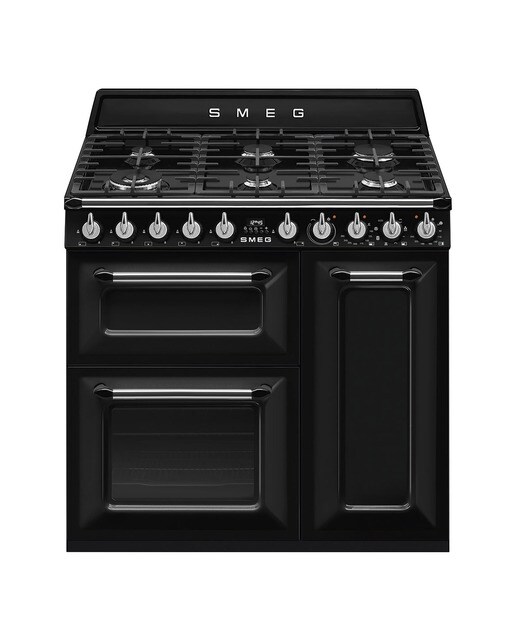 Imagen 0 de Cocina compacta Smeg placa de gas 6 quemadores y 3 cavidades de horno - TR93BL