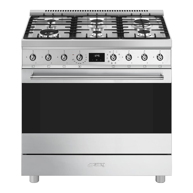 Imagen 0 de Cocina compacta Smeg , 90 cm gas y 6 zonas de cocción y horno - C9MX2