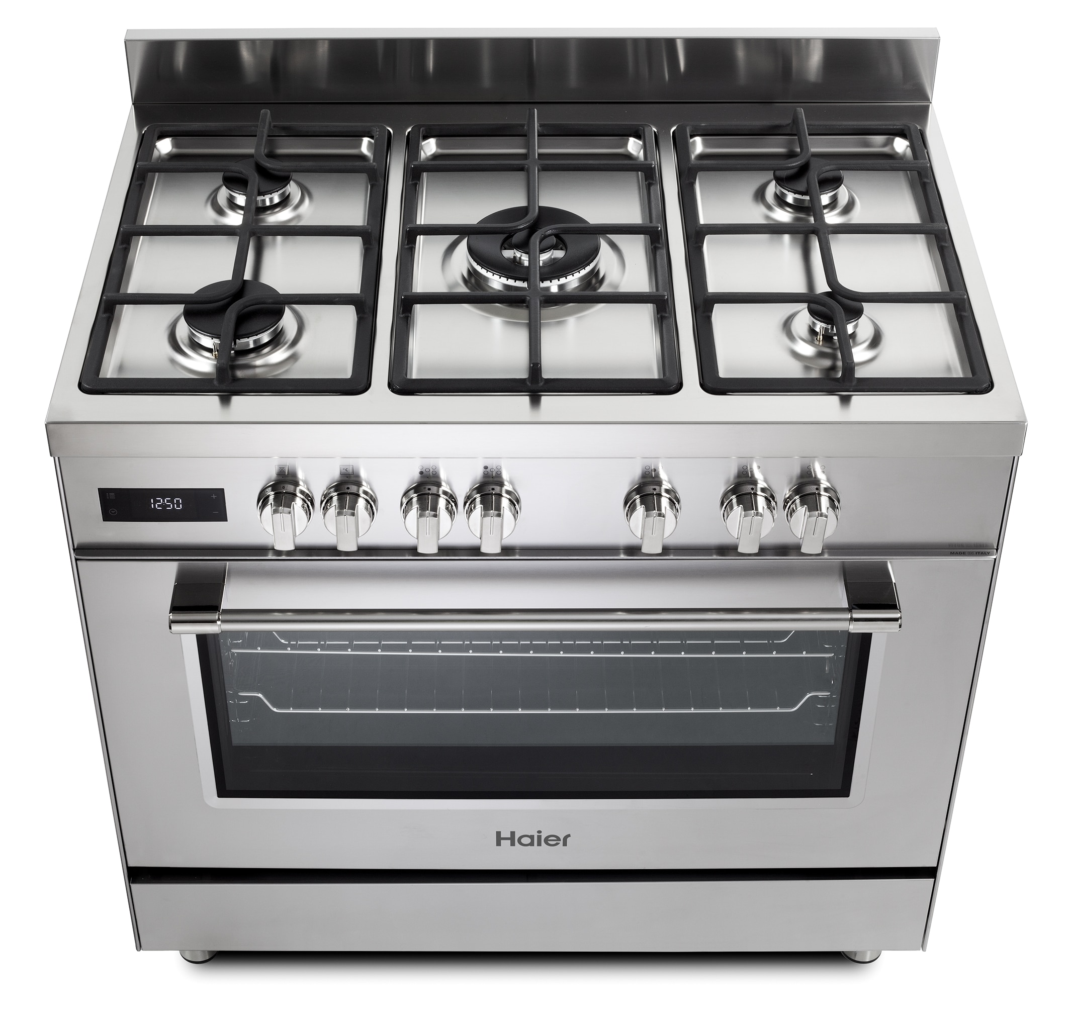 Cocina compacta Haier de 90 cm, 5 quemadores, horno eléctrico - HGM95TC1X - Inox Inox-3