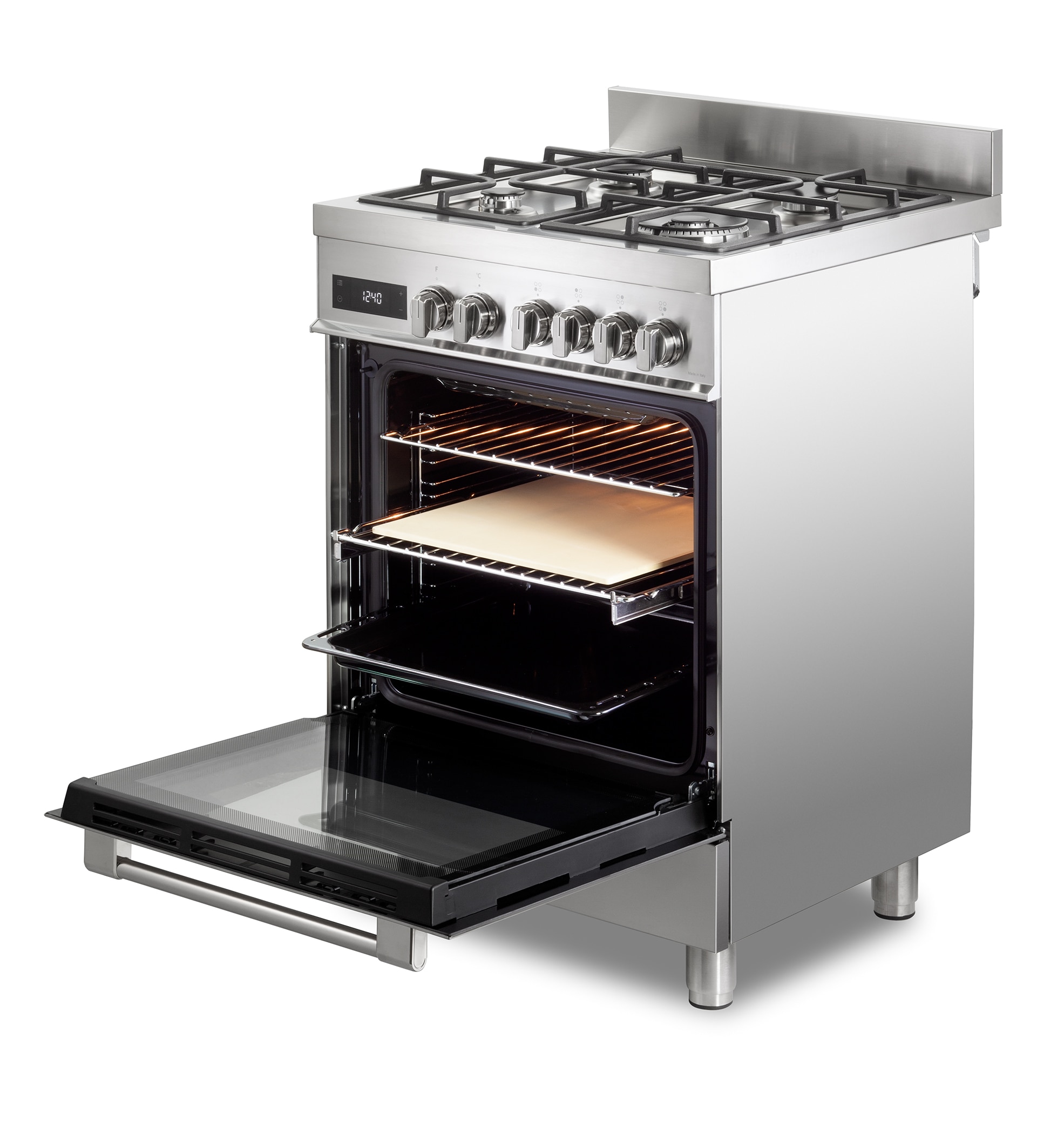 Cocina compacta Haier de 60 cm, 4 quemadores y horno eléctrico - HGM64TC1X - Inox Inox-6