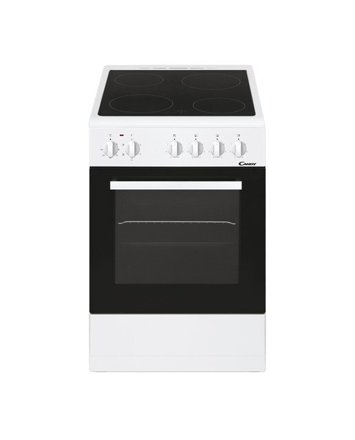 Candy - Cocina compacta Candy con placa vitrocerámica con 4 zonas y horno multifunción - CVE5436FEEW-E.