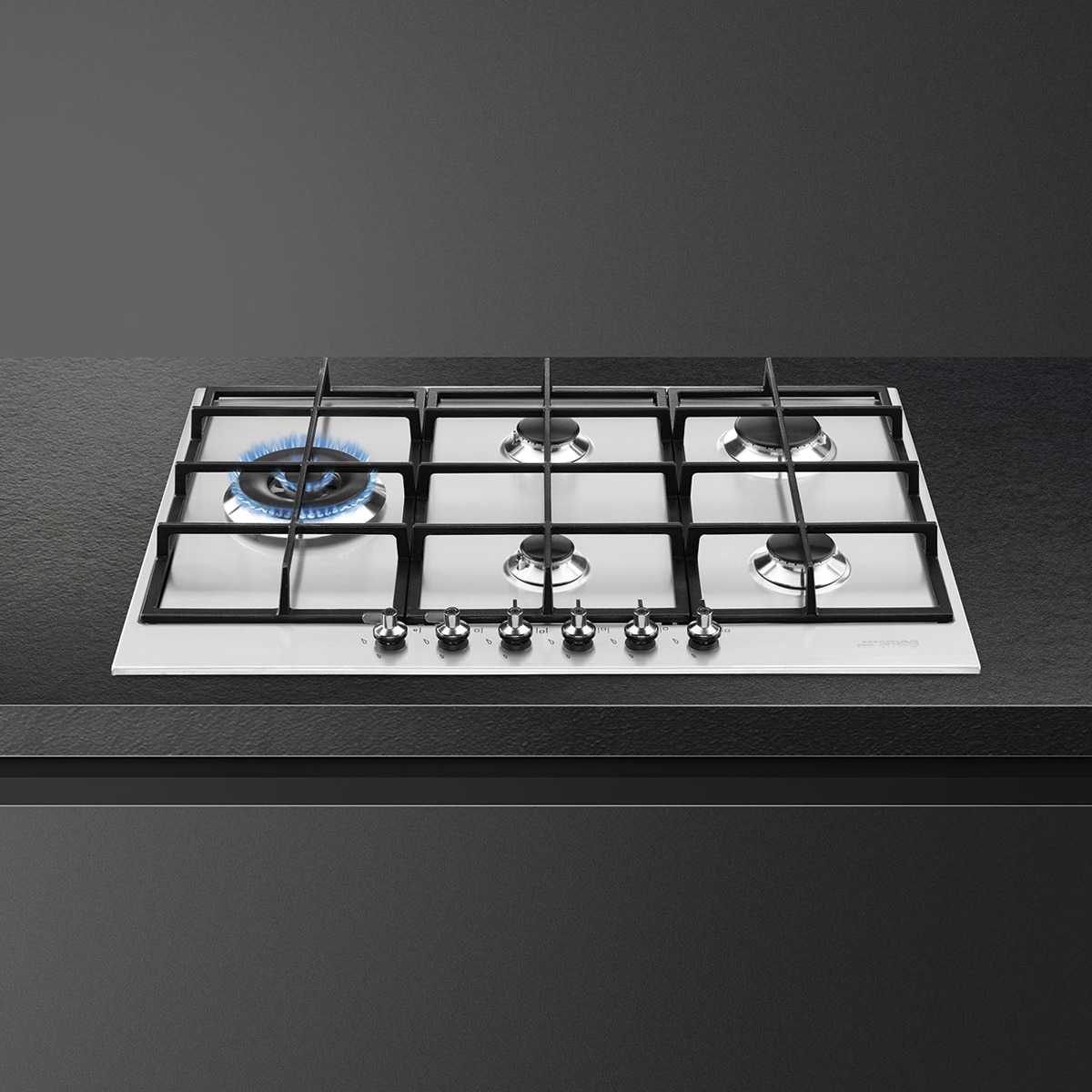 Placa de gas Smeg 4 quemadores - PX375 Negro-3