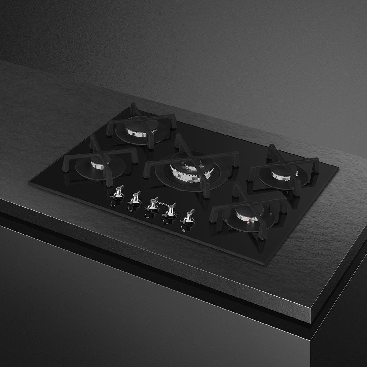 Thumbnail 2 de Smeg PV375N placa gas 70 cm 5 quemadores