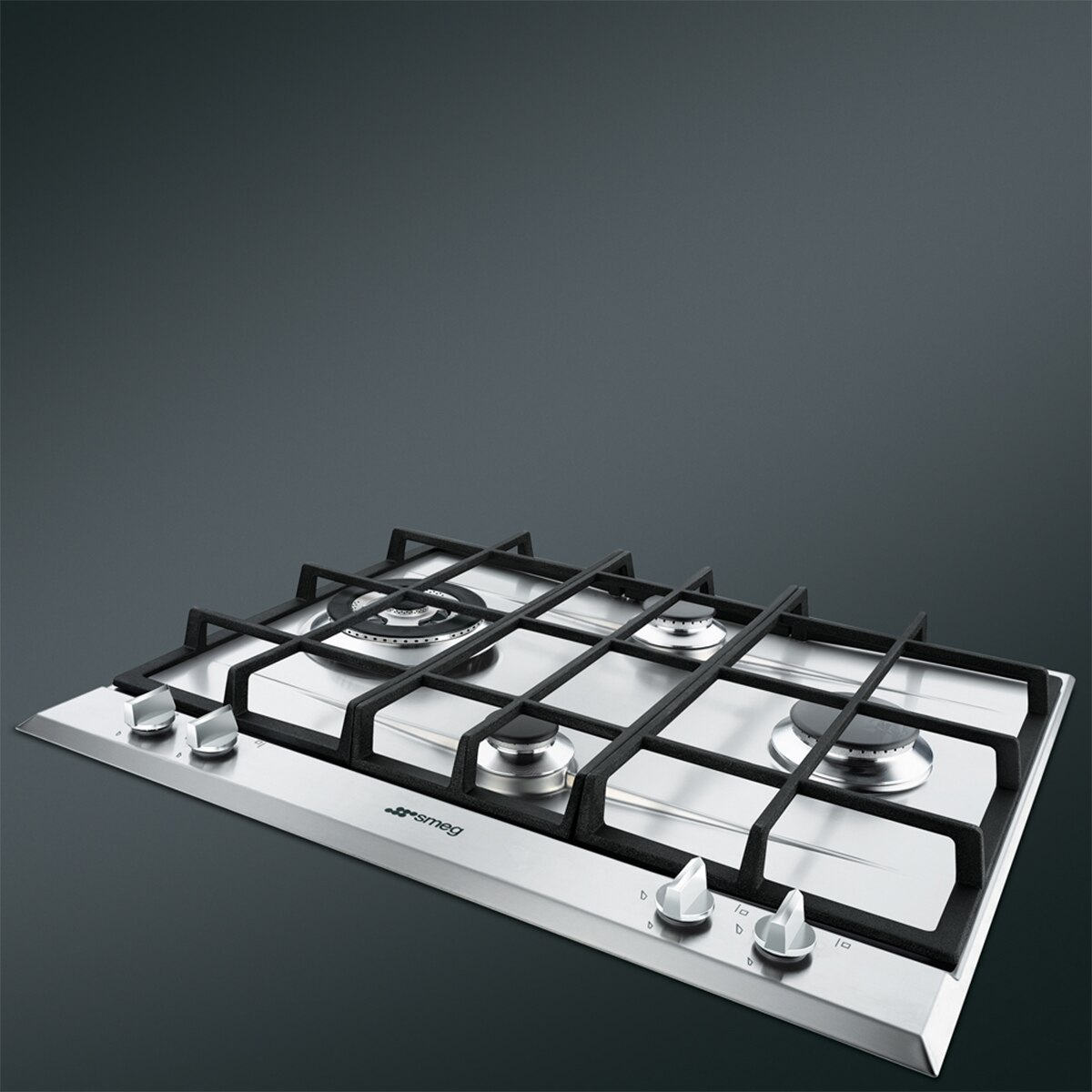 Thumbnail 3 de Smeg P261XGH placa gas 4 quemadores 60 cm