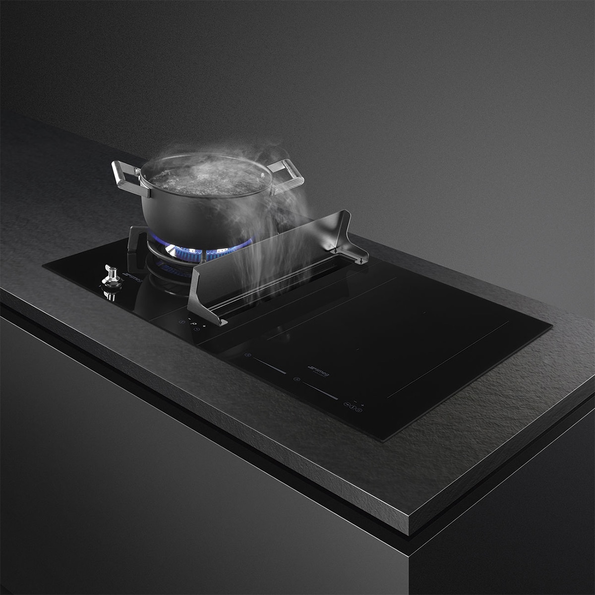 Placa de gas Smeg - PV331CN Negro-3