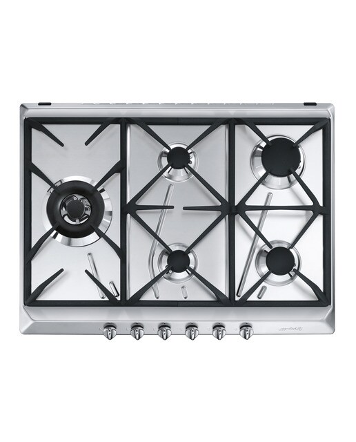 Imagen 0 de Placa gas Smeg 5 quemadores - SRV575GH5
