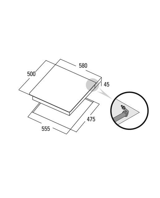 Placa gas Cata 4 quemadores - GI 6031 X Inox-4