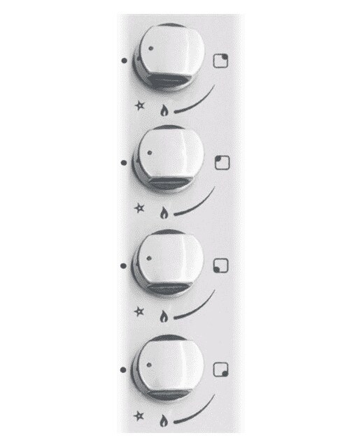 Placa gas Cata 4 quemadores - GIB 6004 X - Inox Inox-2