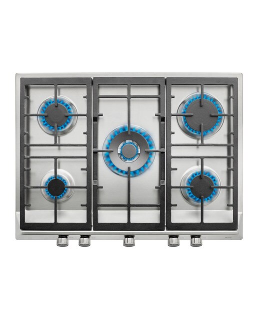 Placa de gas Teka con 5 quemadores - EX/70.1 5G AI - Acero Inox Acero Inox-1