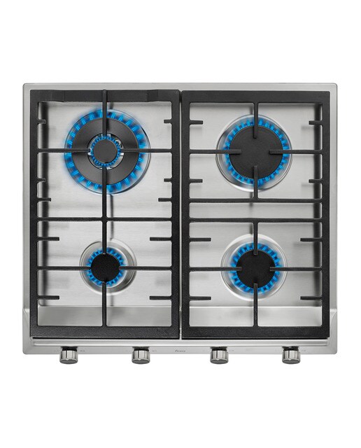 Placa de gas Teka con 4 quemadores - EX 60.1 4G AI - Acero Inox Acero Inox-1