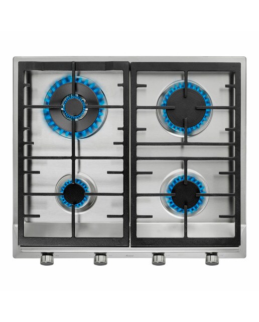 Placa de gas Teka con 4 quemadores - EX 60.1 4G AI - Acero Inox Acero Inox-4