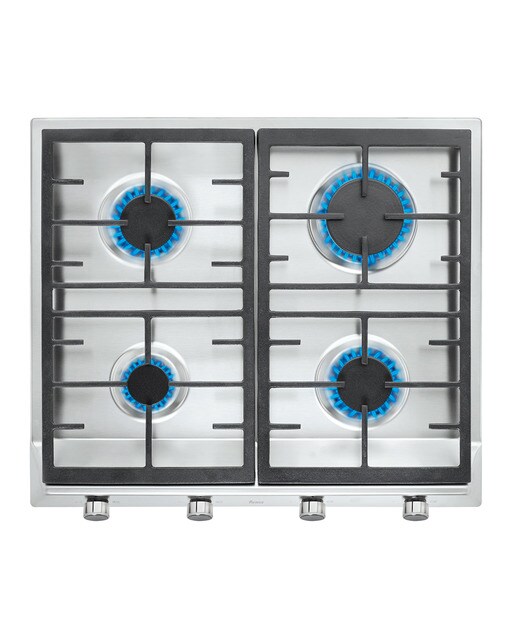 Placa de gas Teka con 4 quemadores - EX 60.1 4G AI - Acero Inox Acero Inox-1