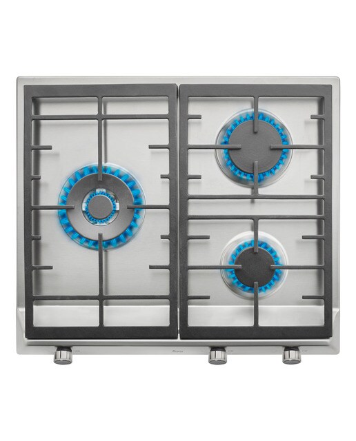 Placa gas Teka 3 quemadores - naturalEX/60.13 - Inox Inox-2
