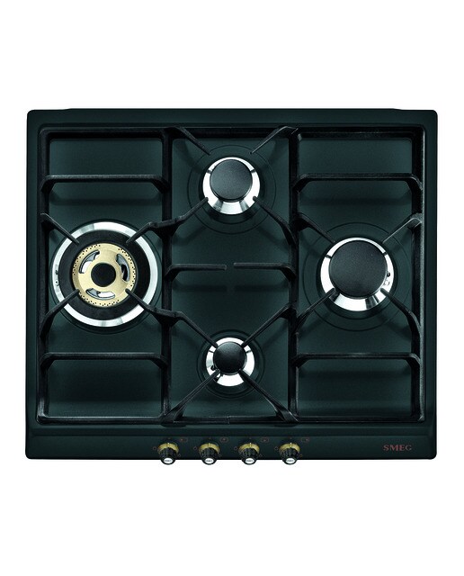 Placa gas Smeg 4 quemadores - SR764AO Antracita-1