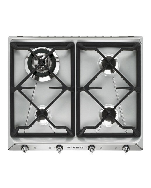 Smeg - Placa gas Smeg 4 quemadores - SR964XGH.