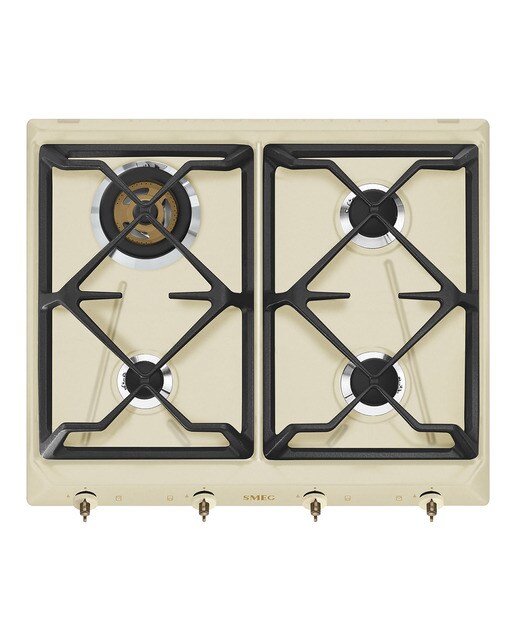Smeg - Placa gas Smeg 4 quemadores - SRV864POGH.