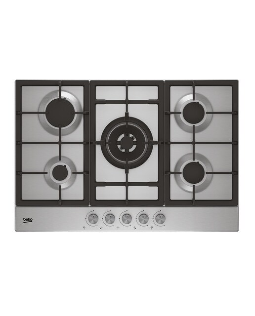 Placa gas Beko 5 quemadores - HIAW 75225 SL Inox-1