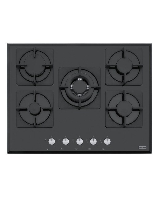 Imagen 0 de Placa gas Franke 5 quemadores - FHNS 705 4G TC BK C Negro