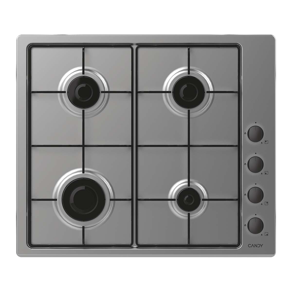 Placa gas Candy 4 quemadores - CHW 6LBX Inox-1