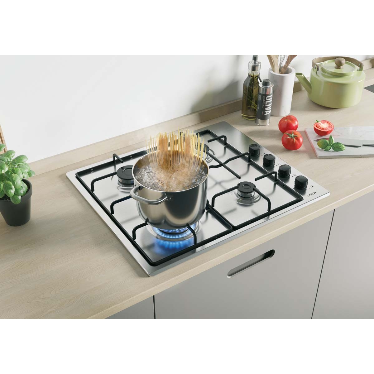 Placa gas Candy 4 quemadores - CHW 6LBX Inox-3