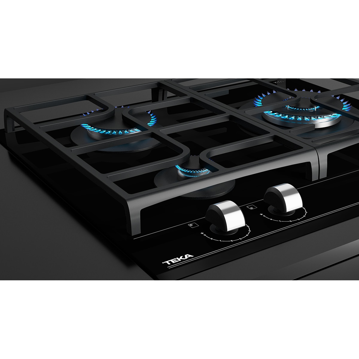 Placa gas Teka 3 quemadores - GZC63310XBB - Negro Negro-7