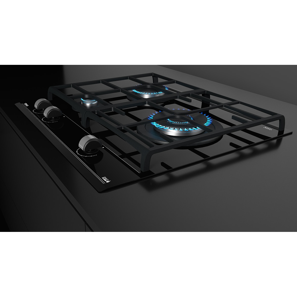 Placa gas Teka 3 quemadores - GZC63310XBN - Negro Negro-6