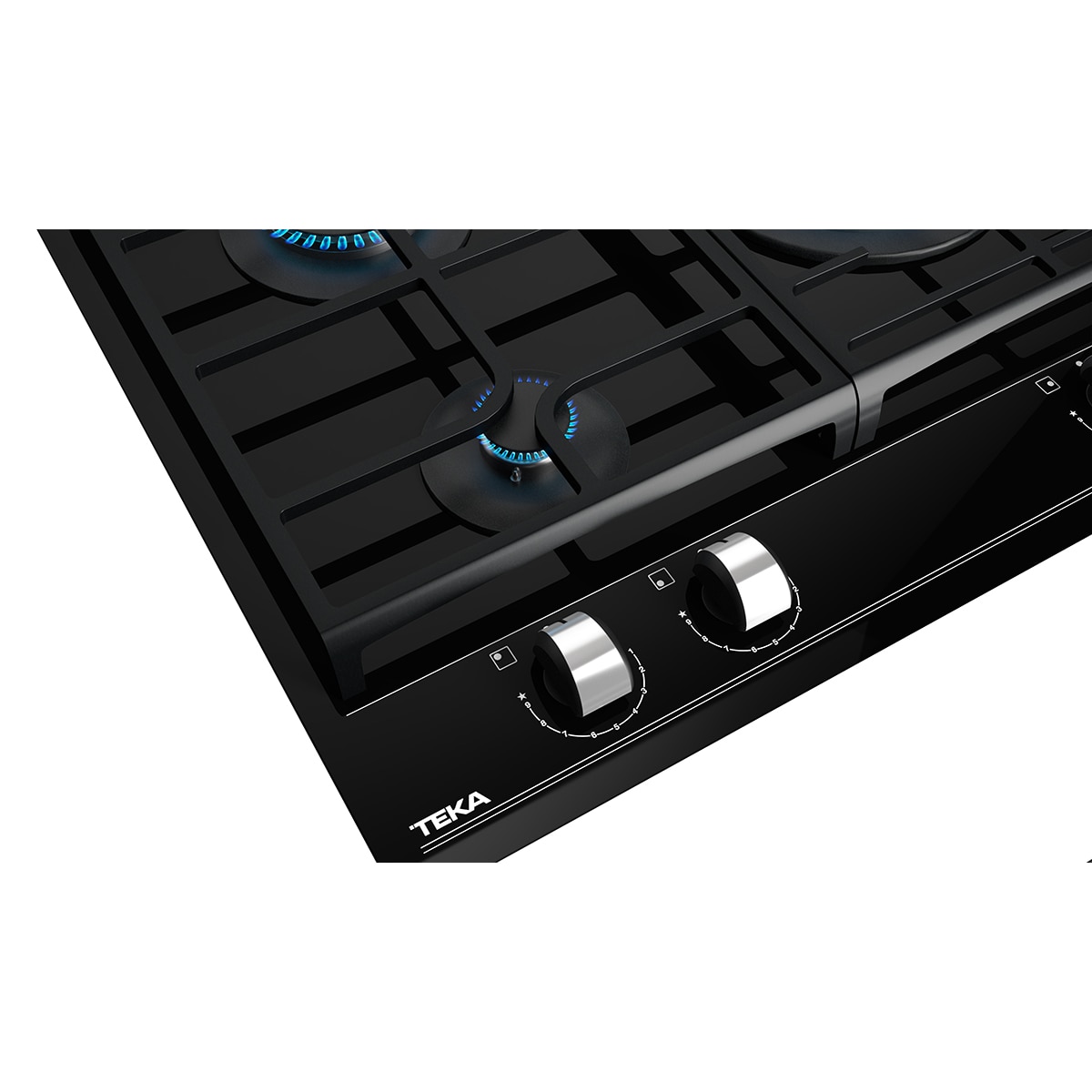 Placa gas Teka 3 quemadores - GZC63310XBN - Negro Negro-8