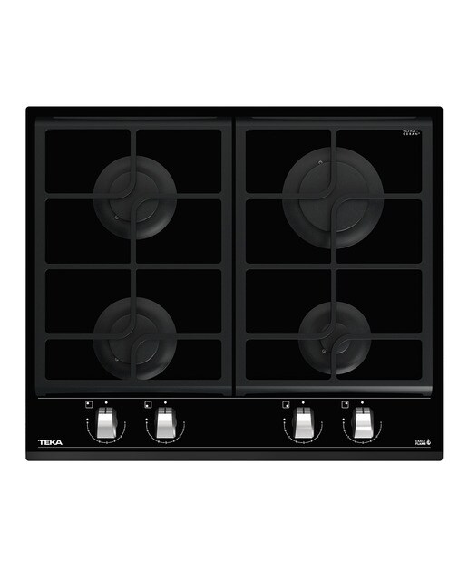 Placa gas Teka 4 quemadores - GZC64300XBN - Negro Negro-1