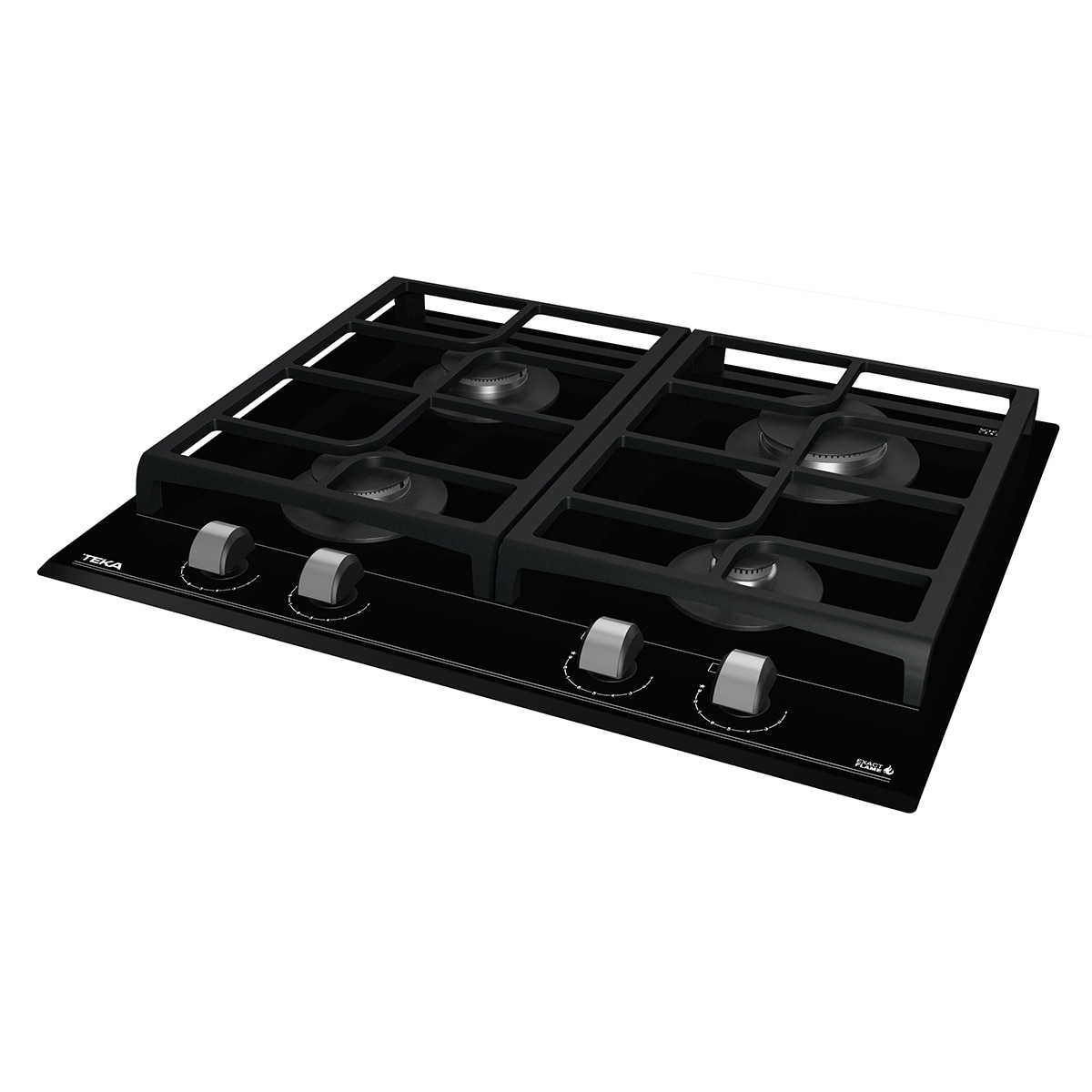 Placa gas Teka 4 quemadores - GZC64300XBN - Negro Negro-5