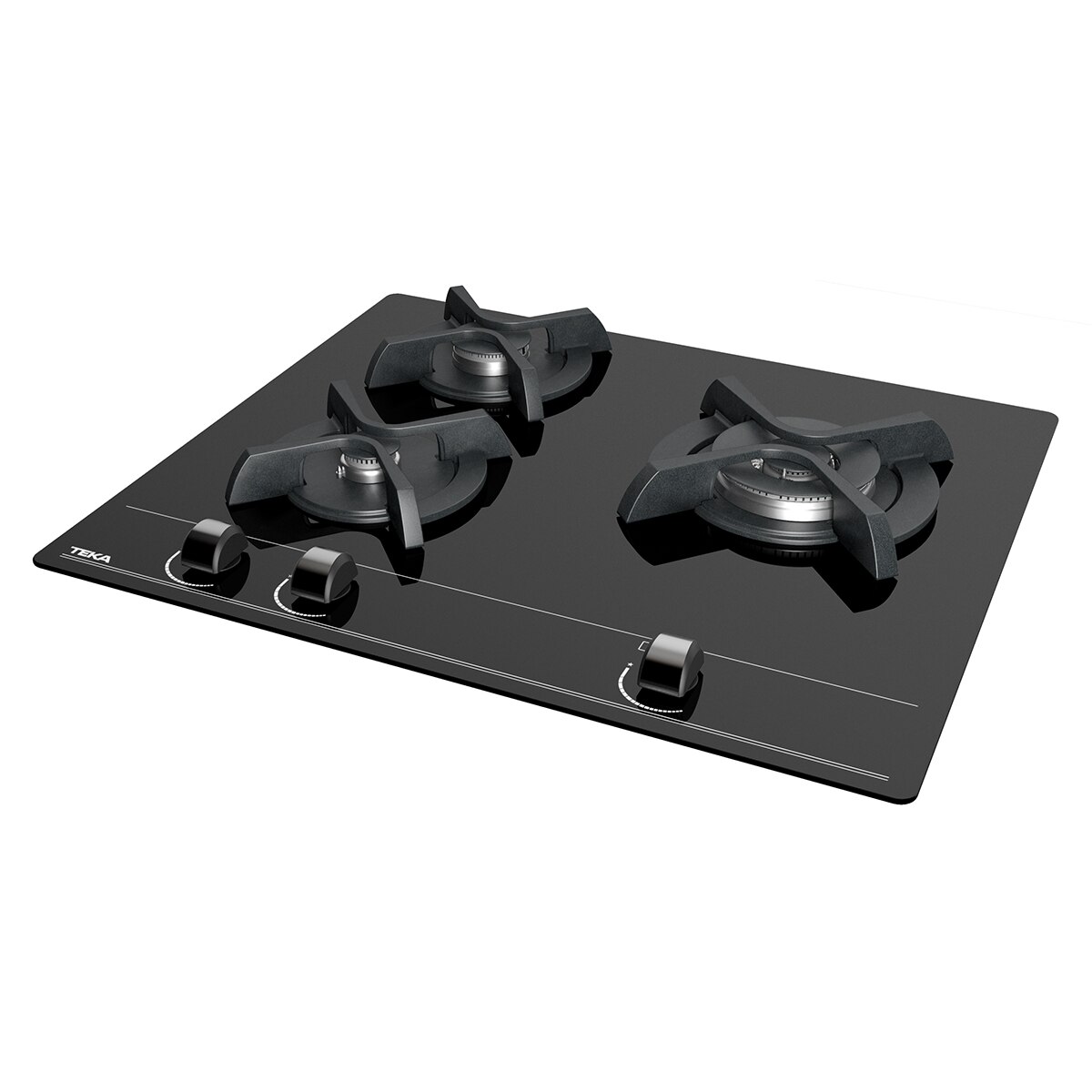 Placa gas Teka 3 quemadores - GBC 63010 KBN Negro-4