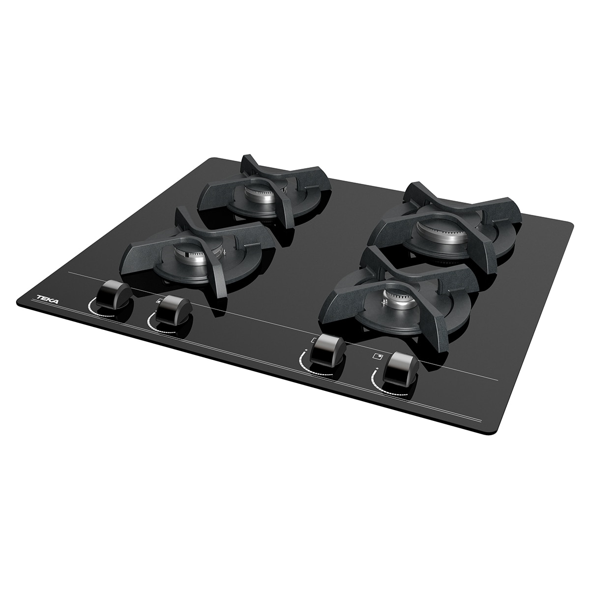 Placa gas Teka 4 quemadores - GBC 64000 XBN Negro-4