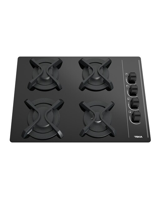 Placa de gas Teka con 4 quemadores - GBC 64003 KBN Negro-3