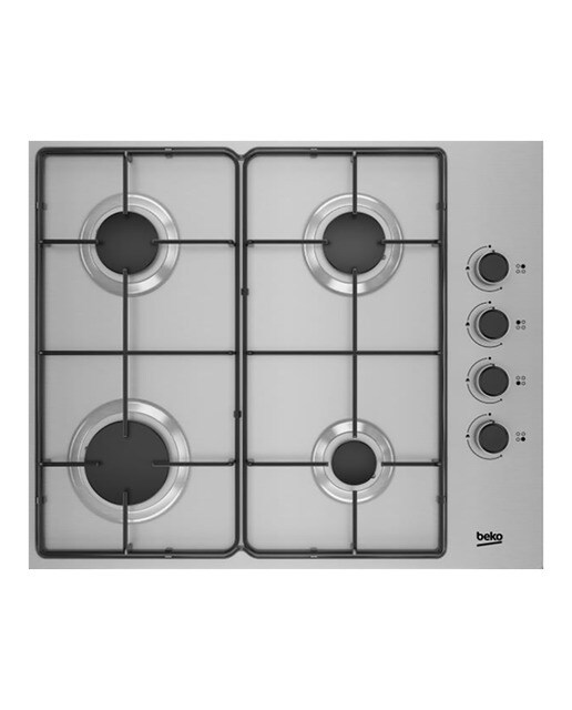 Beko - Placa gas Beko 4 quemadores - HIGG 64103 SX.