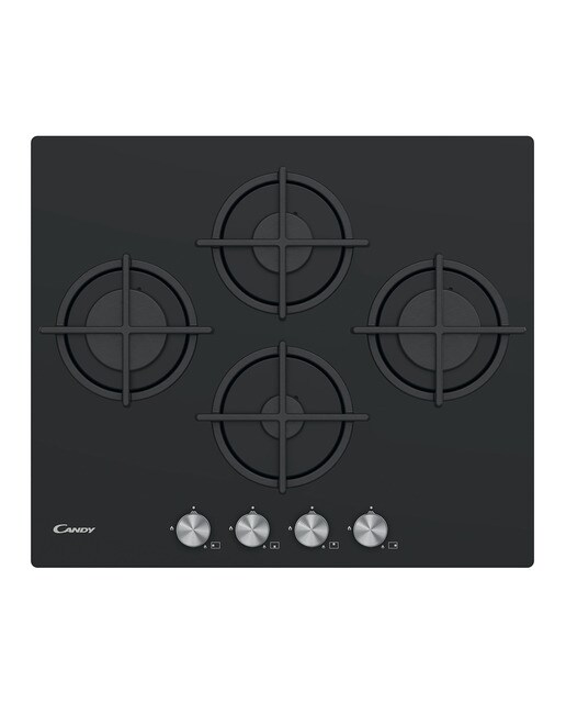 Placa gas Candy 4 quemadores - CSG6DPB - Cristal negro Cristal negro-1