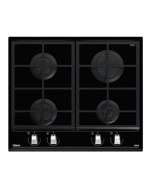 Placa gas Teka 4 quemadores - GZC64300 XBA BK Negro-1