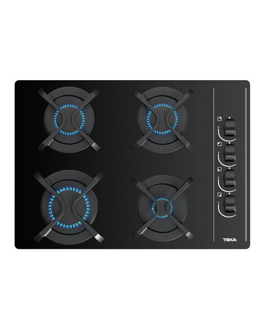 Placa gas Teka 4 quemadores - GBC64003 KBA BK - Negro Negro-3