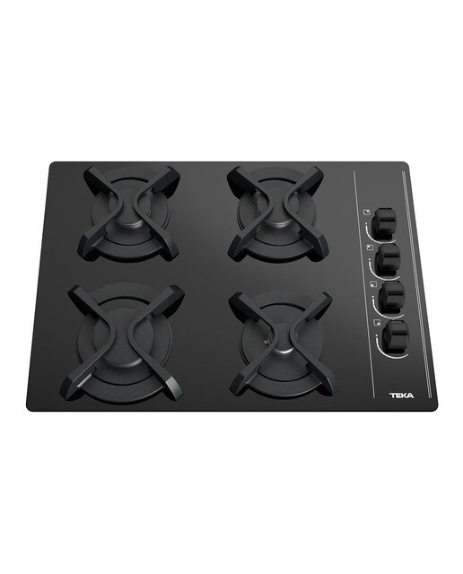 Placa gas Teka 4 quemadores - GBC64003 KBA BK - Negro Negro-4