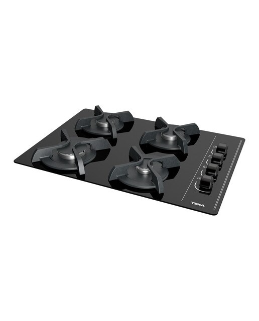 Placa gas Teka 4 quemadores - GBC64003 KBA BK - Negro Negro-5