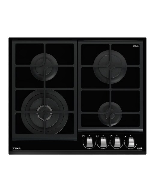Placa gas Teka 4 quemadores - GZC 64320 XBA B - Negro Negro-3