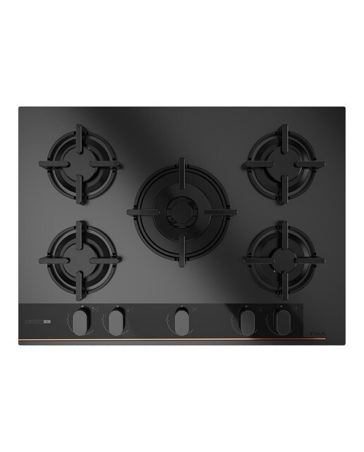 Placa gas Teka 5 zonas de cocción - GBC 75-G1 BM Negro mate-1