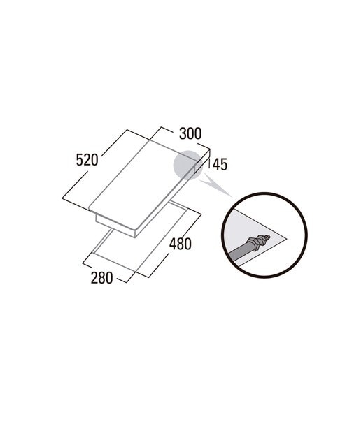Placa gas Cata 2 quemadores - GI 3002 X /A - Inox Inox-2