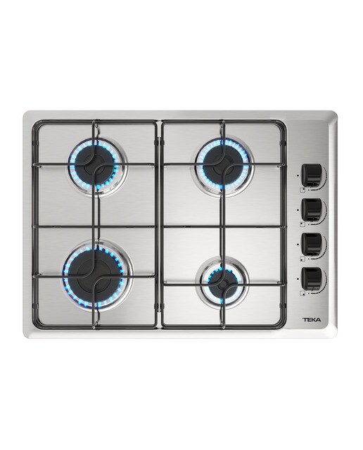 Placa de gas Teka 4 quemadores - HLX 540 KLA - Acero Inox Acero Inox-1