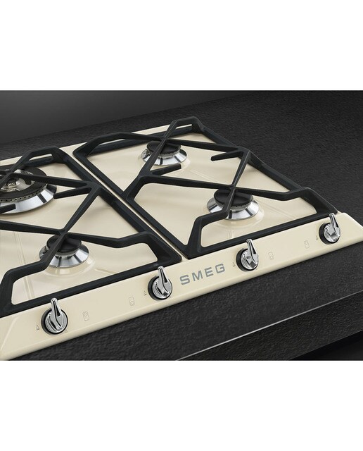 Placa gas Smeg 4 quemadores - SR964PGH - Crema Crema-3